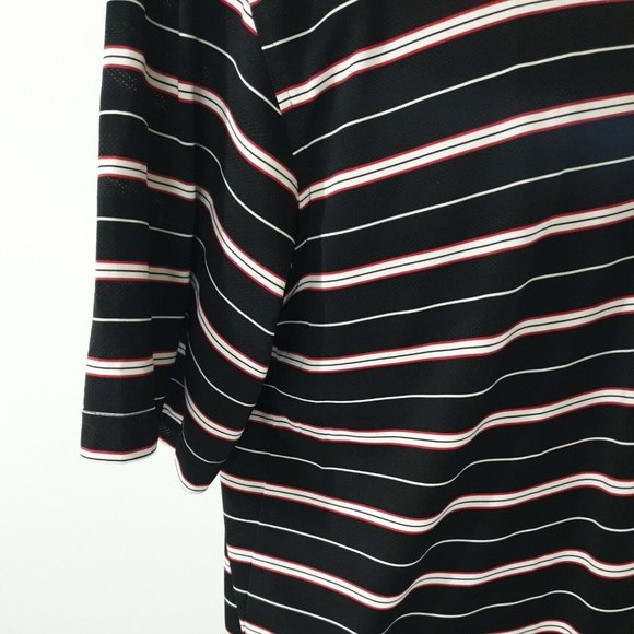 George Short Sleeve Shirt Mens XL 46-48 Golf Athletic Casual Black Red White - Picture 3 of 10
